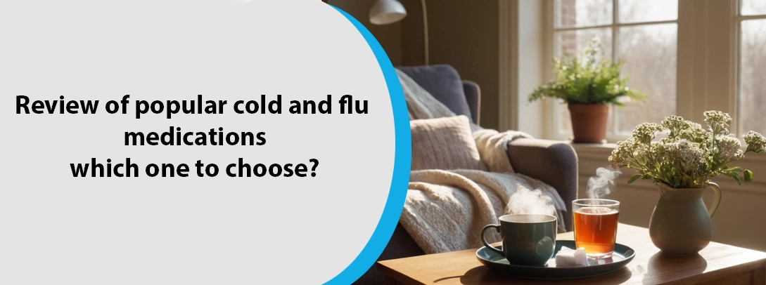 Various cold and flu medication brands, highlighting their effectiveness in treating symptoms and promoting recovery.